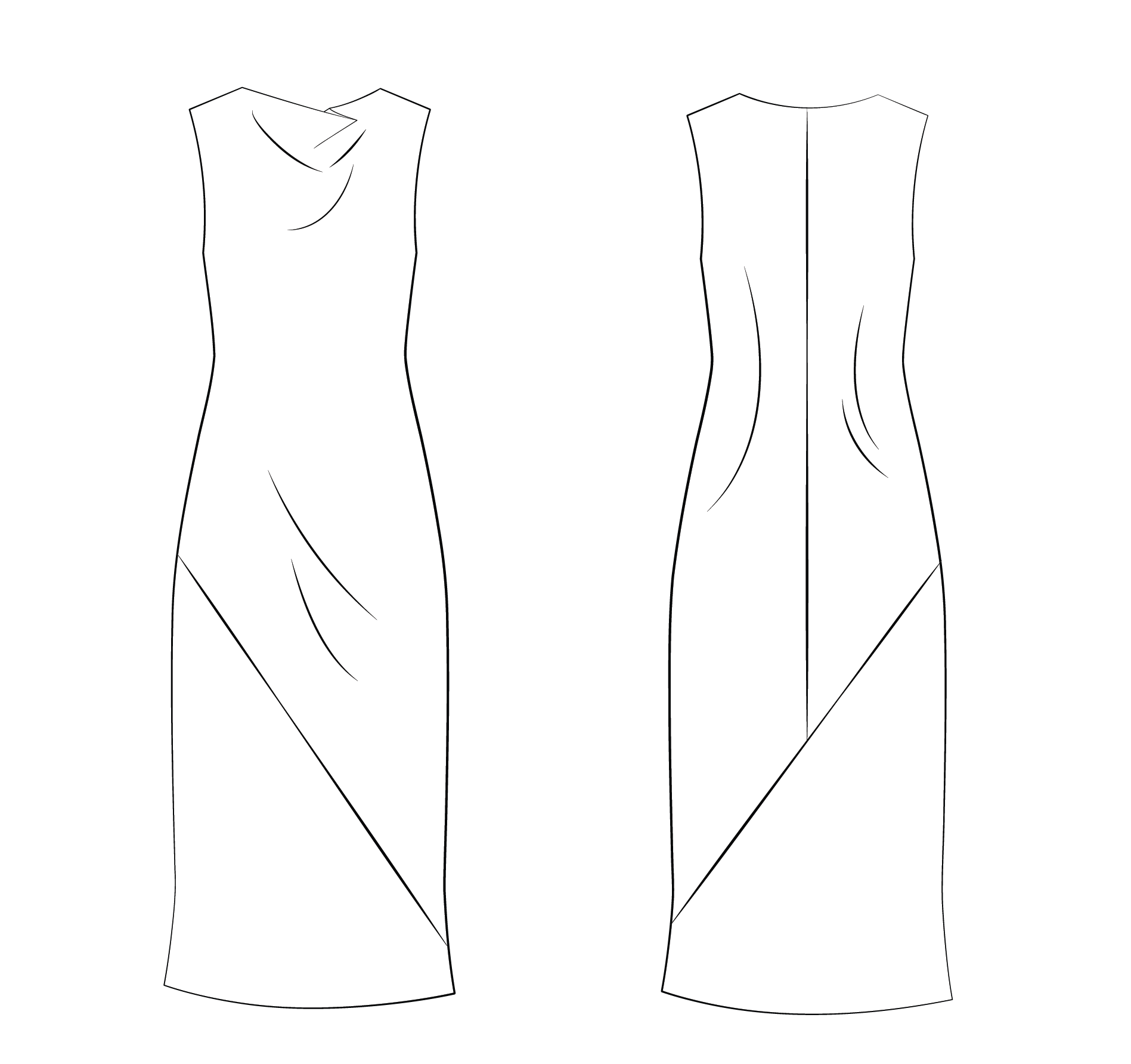 Bias-cut dress, Tidsel