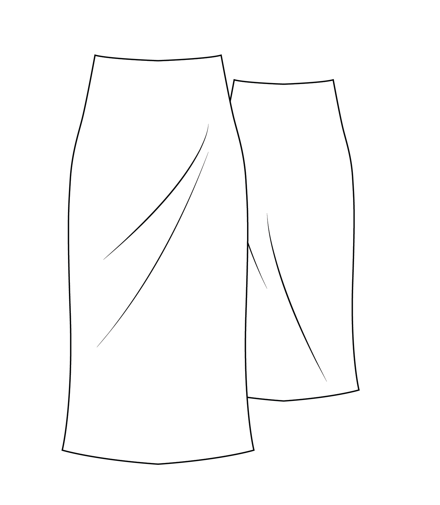 Bias-cut skirt, Bøg