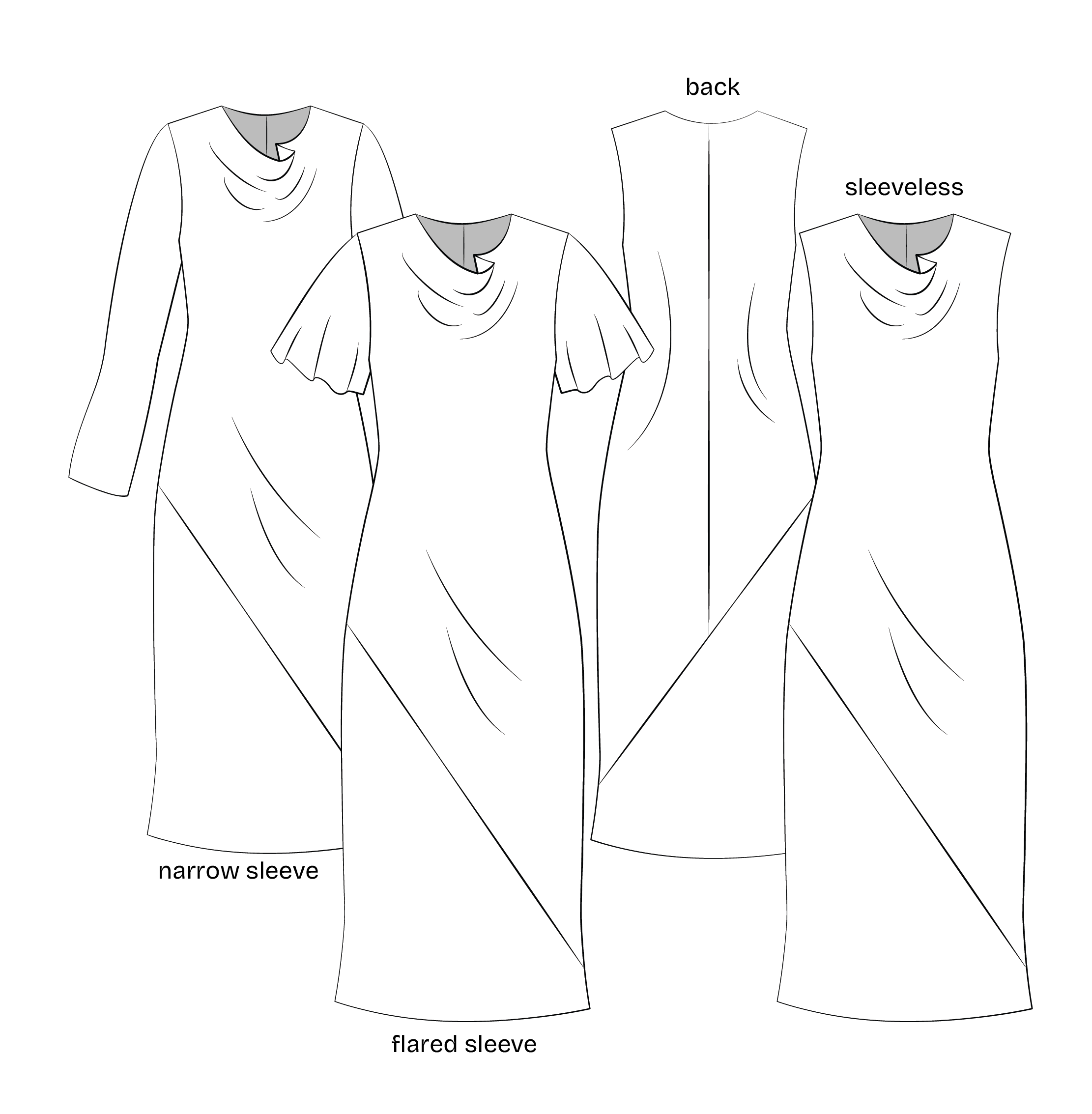 Bias-cut dress, Tidsel